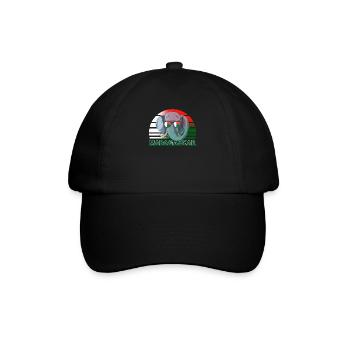 Madagaskar - Baseballkappe - Schwarz/Schwarz - Vorne