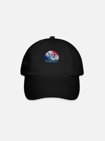 Panama - Baseballkappe - Schwarz/Schwarz