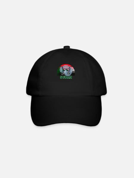 Sudan - Baseballkappe - Schwarz/Schwarz