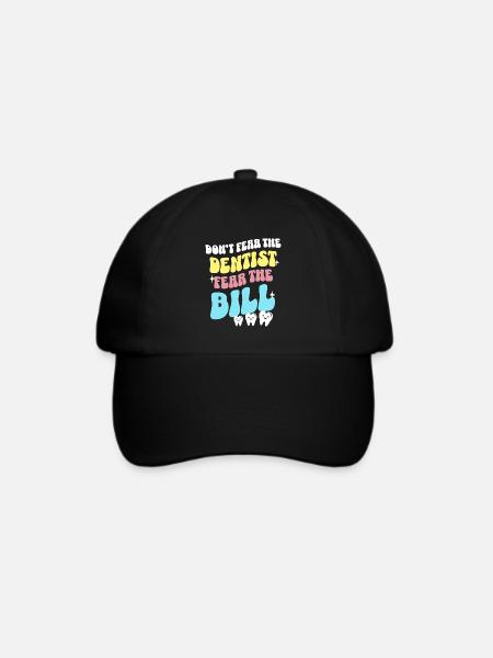 Zahnarzt Zahnpflege Dentist - Baseballkappe - Schwarz/Schwarz