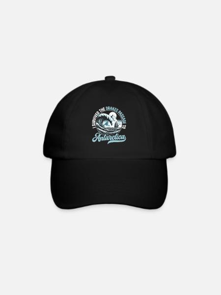 Drakestraße-antarktis-expedition - Baseballkappe - Schwarz/Schwarz