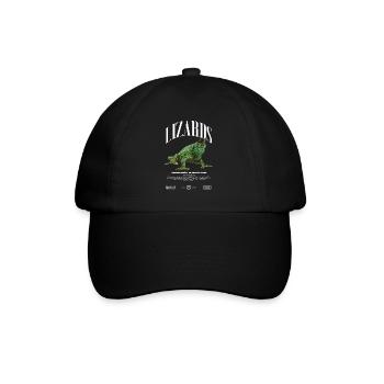Jackson's Chamäleon Streetwear Eidechsenwärter - Baseballkappe - Schwarz/Schwarz - Vorne