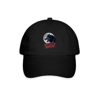 Thriller Nacht der Werwölfe und Mondscheinheulen - Baseballkappe - Schwarz/Schwarz - Vorne