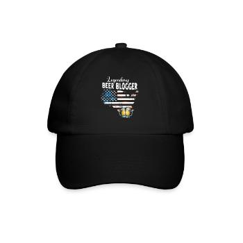 Bier Blogger - Baseballkappe - Schwarz/Schwarz - Vorne