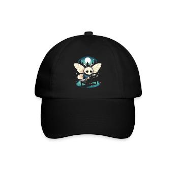 Mothman Point Pleasant Piano Player Cryptid - Baseballkappe - Schwarz/Schwarz - Vorne
