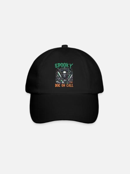 Lustiges Halloween-kostüm Für Arzt Doktor - Baseballkappe - Schwarz/Schwarz