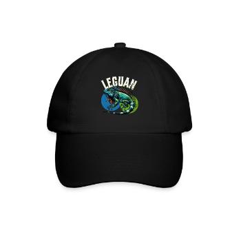 Leguan - Baseballkappe - Schwarz/Schwarz - Vorne