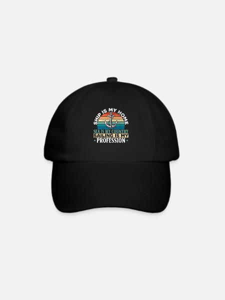 Seemann Schiffsberuf Seemann Seesegeln - Baseballkappe - Schwarz/Schwarz