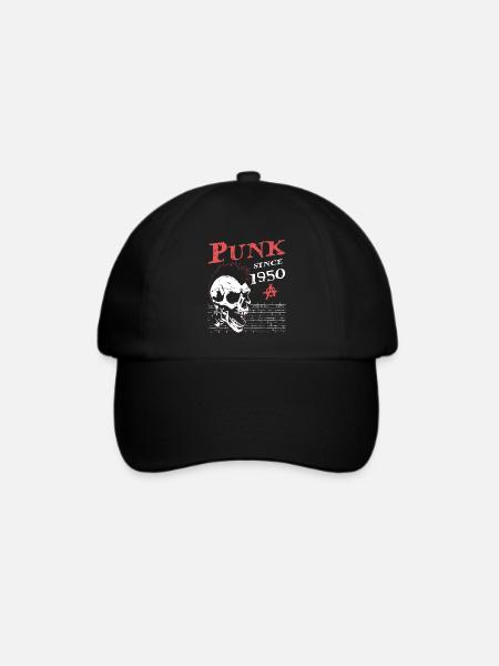 Punk seit 1950, Punks Not Dead, 74 Jahre alt und - Baseballkappe - Schwarz/Schwarz