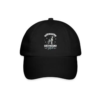 Greyhound Mama - Baseballkappe - Schwarz/Schwarz - Vorne
