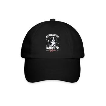 Landseer Mama - Baseballkappe - Schwarz/Schwarz - Vorne