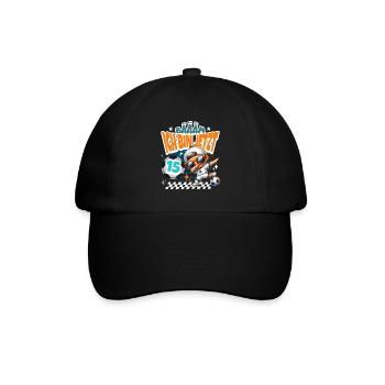 Fußball 15. Geburtstag Bääm Ich Bin Jetzt 15 - Baseballkappe - Schwarz/Schwarz - Vorne