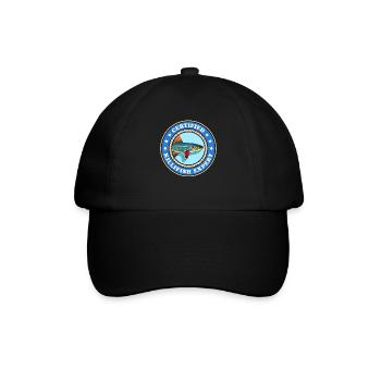 Killifish Expert Eierlegende Zahnkarpfen Geschenk - Baseballkappe - Schwarz/Schwarz - Vorne