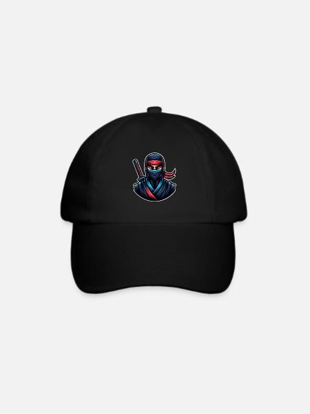 Ninja - Baseballkappe - Schwarz/Schwarz