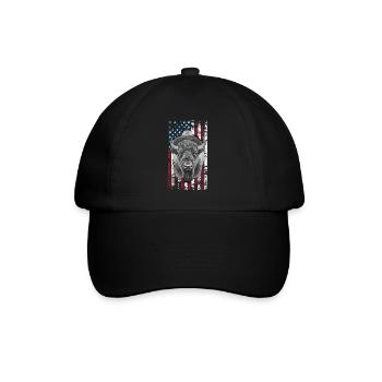 Bison US - Baseballkappe - Schwarz/Schwarz - Vorne