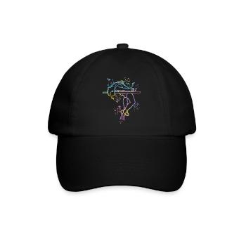 Hochspringer Wasserfarben Hochsprung - Baseballkappe - Schwarz/Schwarz - Vorne