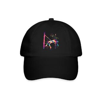 Hochspringer Wasserfarben Hochsprung - Baseballkappe - Schwarz/Schwarz - Vorne