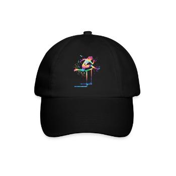 Hürdenlauf Hindernislauf Kinder Hürdenlauf - Baseballkappe - Schwarz/Schwarz - Vorne