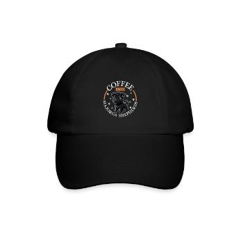 Kaffee und Ca de bestiar - Baseballkappe - Schwarz/Schwarz - Vorne