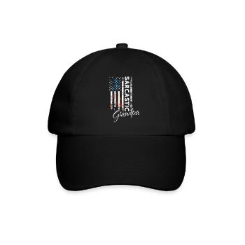 Sarkastischer Opa - Baseballkappe - Schwarz/Schwarz - Vorne