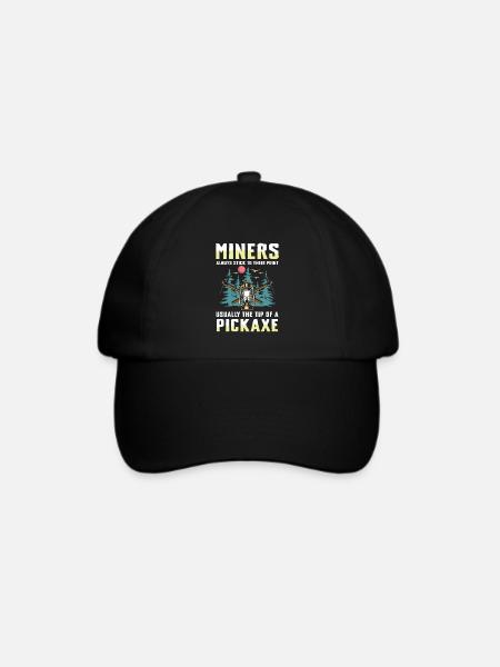 Miners Always Stick To Their Point - Baseballkappe - Schwarz/Schwarz