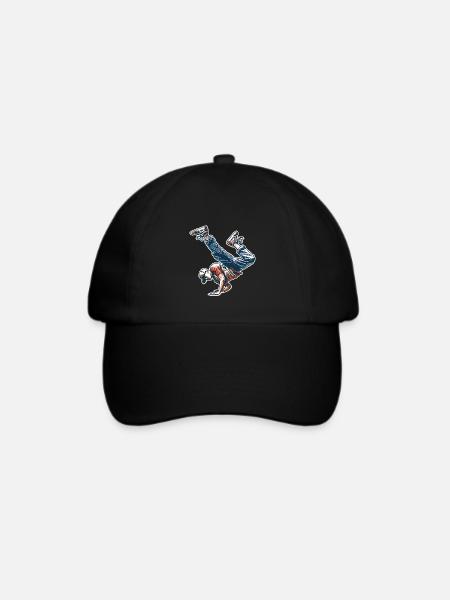 Breakdance - Baseballkappe - Schwarz/Schwarz