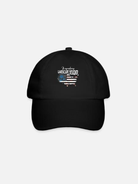 Landschaftsgestalter US - Baseballkappe - Schwarz/Schwarz