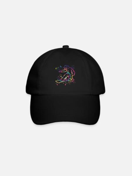 Snowboarder Snowboarding Snowboard - Baseballkappe - Schwarz/Schwarz