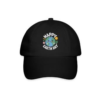 Earth Day - Baseballkappe - Schwarz/Schwarz - Vorne