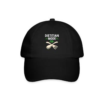 Lebensmittel Nahrungsmittel Ernährung - Baseballkappe - Schwarz/Schwarz - Vorne