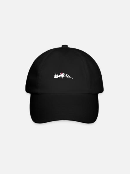 Norwegen Norweger Skandinavien - Baseballkappe - Schwarz/Schwarz