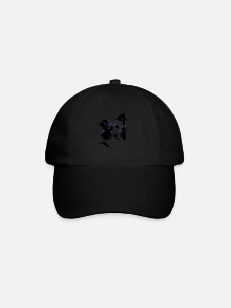 Border Collie - Baseballkappe - Schwarz/Schwarz