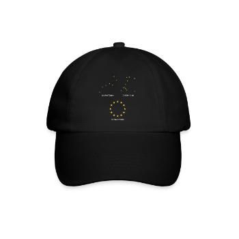 Großer Wagen Hund Scheiße EU - Baseballkappe - Schwarz/Schwarz - Vorne