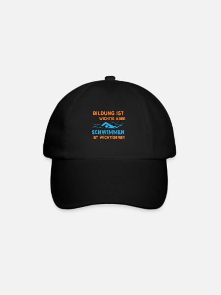 Schwimmer Im Wasser - Schwimmsport - Baseballkappe - Schwarz/Schwarz