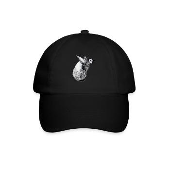 Weinender Pinguinbaby - Baseballkappe - Schwarz/Schwarz - Vorne