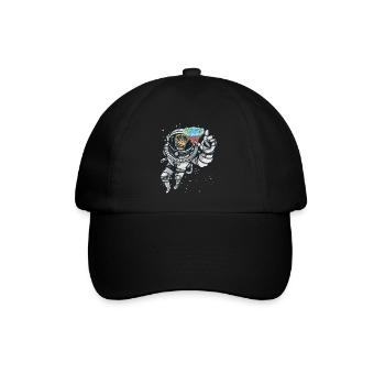 Flat Earth für Flat Earther - Baseballkappe - Schwarz/Schwarz - Vorne