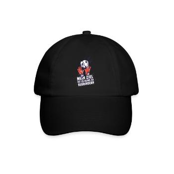 Mein Ziel ist es deins zu verhindern - Baseballkappe - Schwarz/Schwarz - Vorne