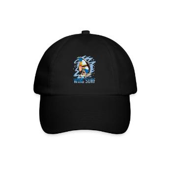 Wing Surf - Baseballkappe - Schwarz/Schwarz - Vorne
