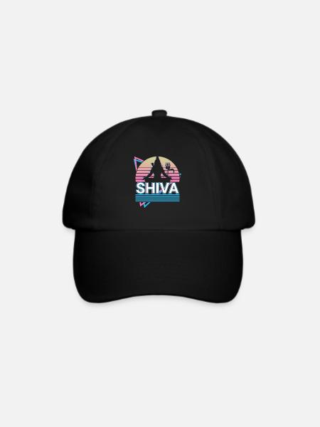 Shiva Hindu Gott Antike Hindu Mythologie Geschenk - Baseballkappe - Schwarz/Schwarz