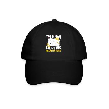 Architekt - Baseballkappe - Schwarz/Schwarz - Vorne