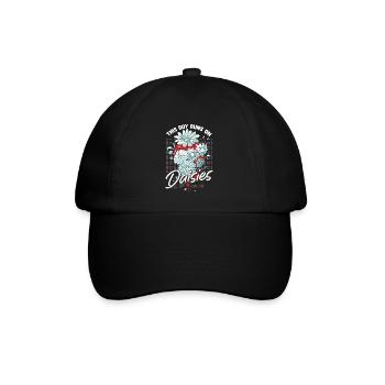 Hobbygärtner Garten Gärtner Gänseblume - Baseballkappe - Schwarz/Schwarz - Vorne