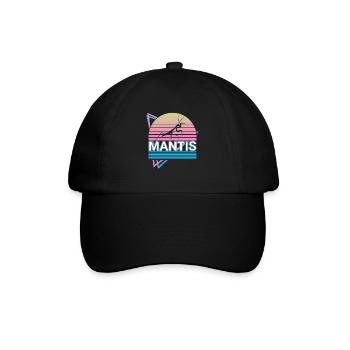 Gottesanbeterin Gottesanbeterin Retro Geschenk - Baseballkappe - Schwarz/Schwarz - Vorne