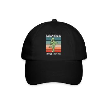 Geisterjäger und paranormaler Ermittler - Baseballkappe - Schwarz/Schwarz - Vorne
