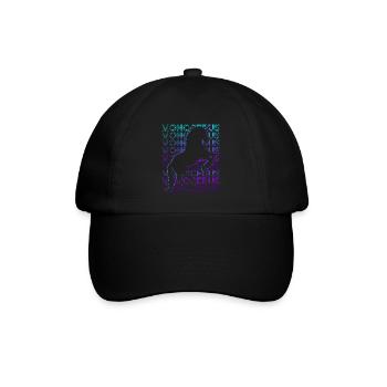 Monocerus Mittelalterliches Bestiarium Mittelalter - Baseballkappe - Schwarz/Schwarz - Vorne