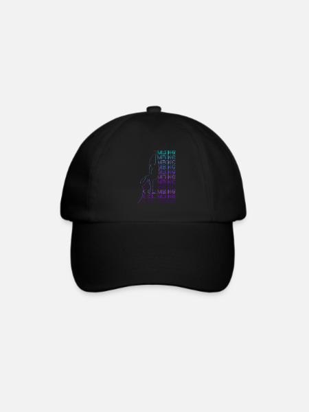 Felsklettern Felskletterer Retro - Baseballkappe - Schwarz/Schwarz