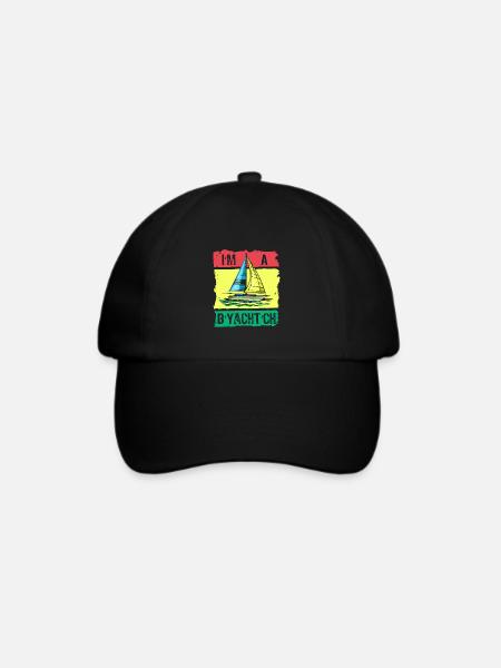 Seglen Segelboot Segler - Baseballkappe - Schwarz/Schwarz
