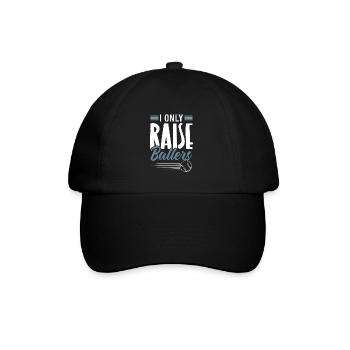 raise ballers baseball - Baseballkappe - Schwarz/Schwarz - Vorne