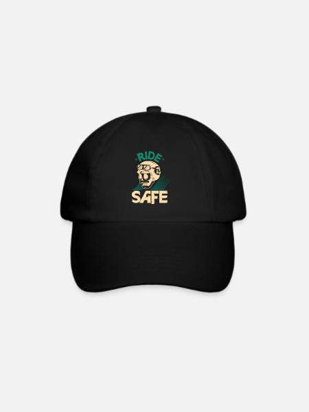 motorrad ride - Baseballkappe - Schwarz/Schwarz
