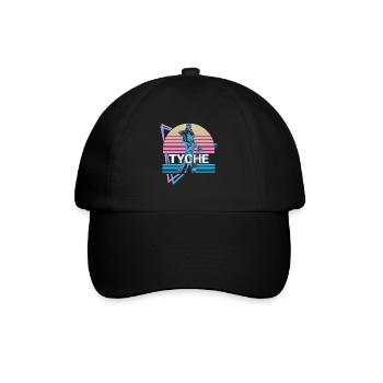 Tyche Göttin des Glücks und der Fortuna Retro - Baseballkappe - Schwarz/Schwarz - Vorne