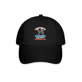 Line Dance Paar - Baseballkappe - Schwarz/Schwarz - Vorne